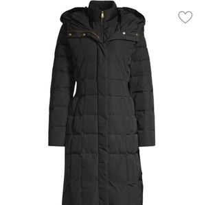 Cole Haan Hooded Long Puffer Coat (Petite)